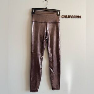 Lululemon Metallic Brown Leggings,NWOT